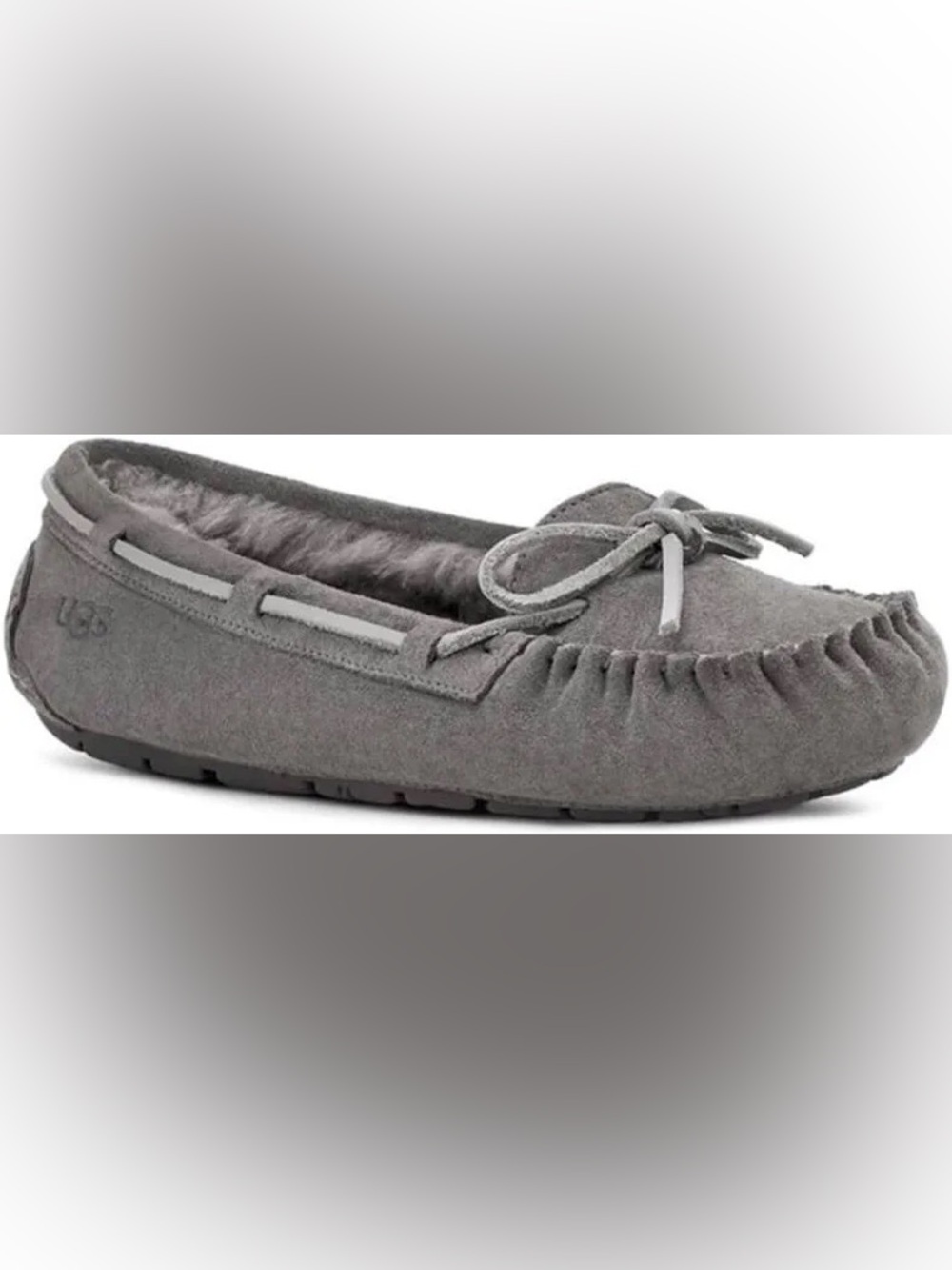 UGG Bella II Moccasin in Charcoal Grey